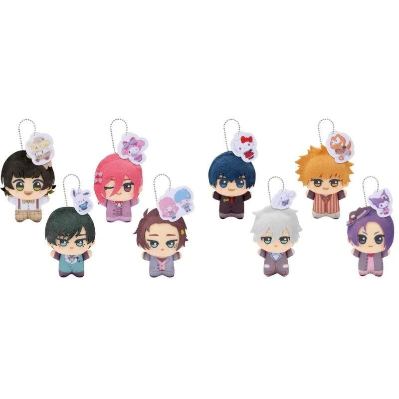 Banpresto Blue Lock x Sanrio Chibigurumi 2nd Vol.1 & 2 Complete Set Plush JAPAN