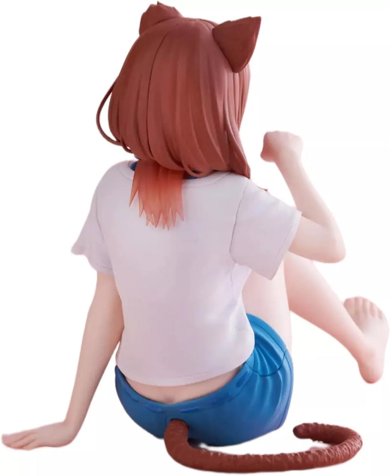 Desktop fofo Os quintessiais Quintuplets Miku Nakano Cat Room Wear Figura