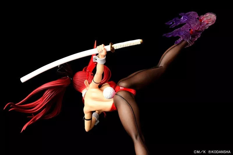 Fairy Tail Erza Scarlet High Kick ver. Crimson Bunny 1/6 Figure JAPAN OFFICIAL