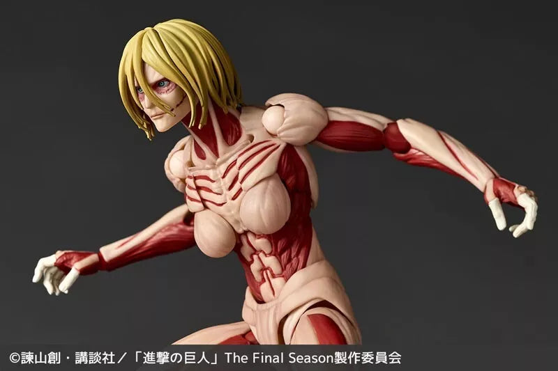 Kaiyodo Revoltech Incrível Yamaguchi Attack on Titan Figura de ação feminina Titan