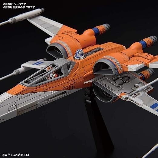 Bandai Star Wars Poe's X-Wing Fighter The Rise of Skywalker Model Kit Japón