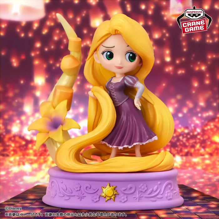 BanPresto Q Posket Stories Disney Personagens Rapunzel Figura Japão Oficial