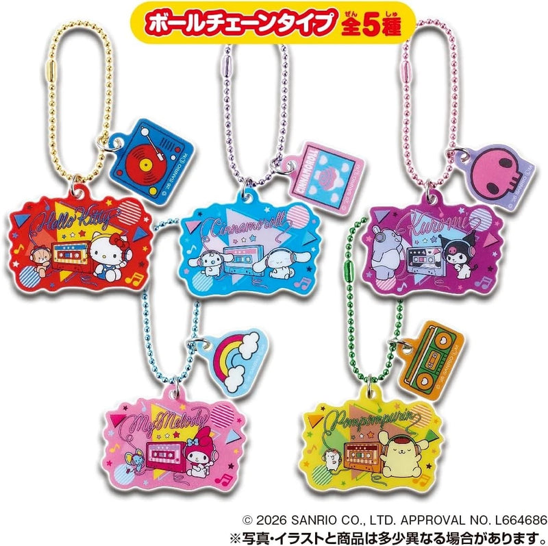 Sanrio Characters Jarajara Keychain Heart Candy 10Pack Box Candy Toy JAPAN