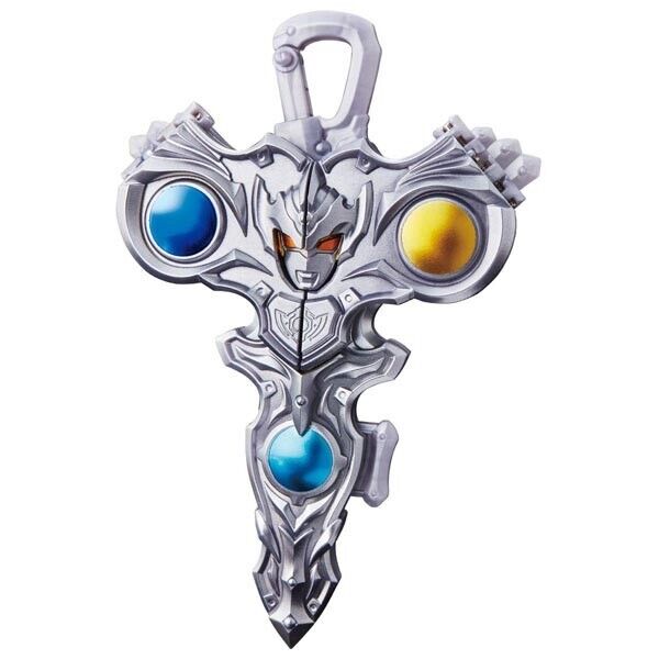 BANDAI Ultraman Taiga DX Ultraman Tiga Photon Earth Keychain Holder JAPAN IMPORT