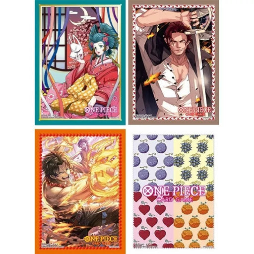 one piece card game set 4 One PIECE Card Game Official Card Sleeve 10 (4 Types / set)
