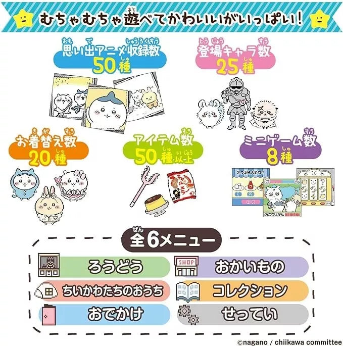 Bandai insieme a Chiikawa Super Cute Pink DX Set Japan ufficiale