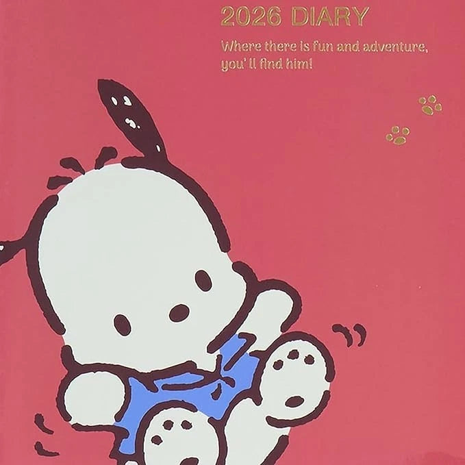Sanrio Pochacco B6 Diary 2026 Schedule Book JAPAN OFFICIAL