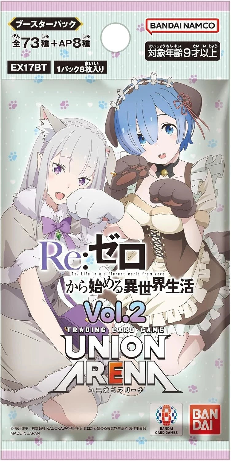 Union Arena Re:Zero Starting Life in Another World Vol. 2 EX17BT Booster Box TCG