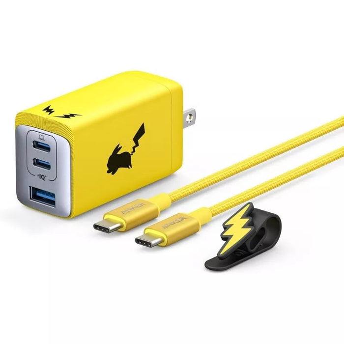 Anker USB Rapid Charger 65W Pikachu Model JAPAN OFFICIAL