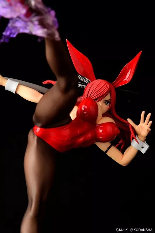 Fairy Tail Erza Scarlet High Kick ver. Crimson Bunny 1/6 Figure JAPAN OFFICIAL