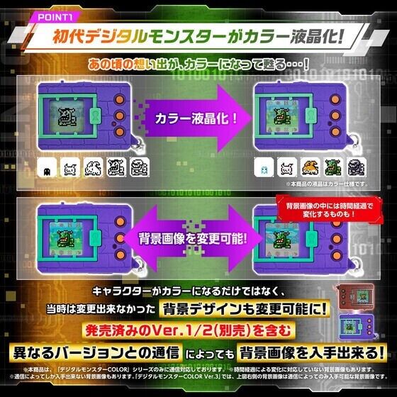 BANDAI Digital Monster Color Ver.3 Original Purple JAPAN OFFICIAL