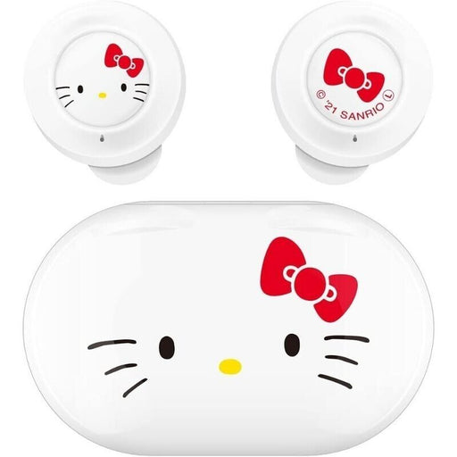 Gourmandise SANRIO Hello Kitty Wireless Stereo Earphones Earbuds White Mike Case