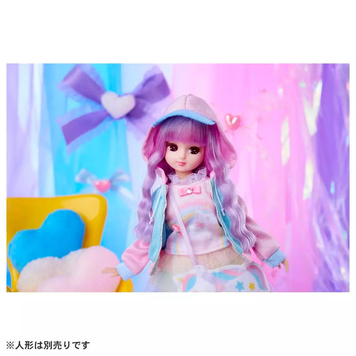 Takara Tomy Licca Chan Yumekawa Abito di coordinamento Set di abiti LW-18 Giappone