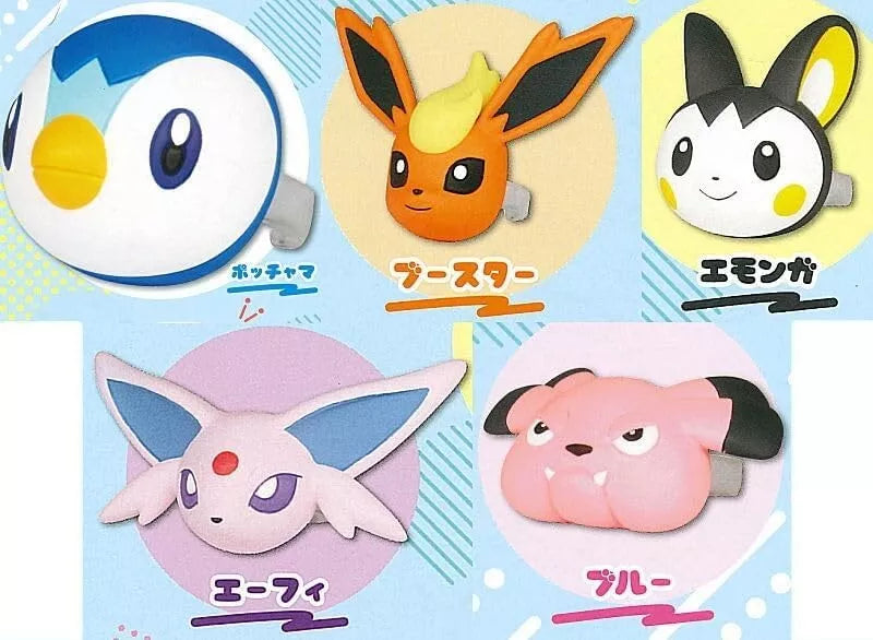 Pokemon Face Ring Mascot Part 5 All 5 type Set Capsule Toy JAPAN OFFICIAL