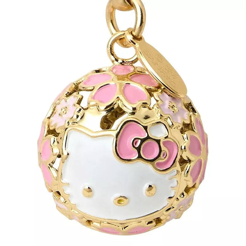Sanrio Hello Kitty Bell Charm Strap Rose 302783 JAPON OFFICIEL