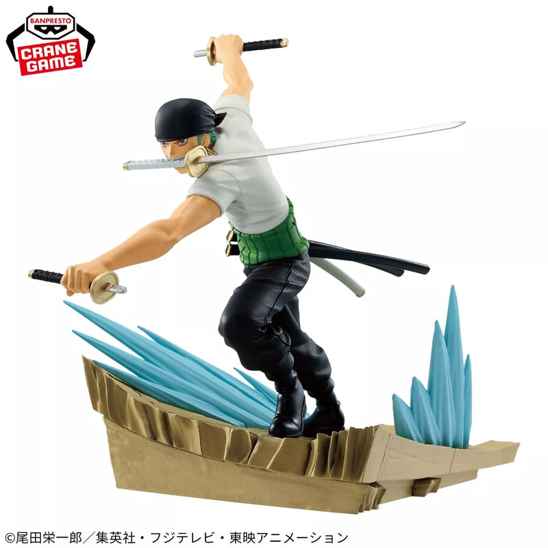 Banpresto Senkou Zekkei One Piece Zoro & Dracule Mihawk Figure Ensemble de 2 JAPON