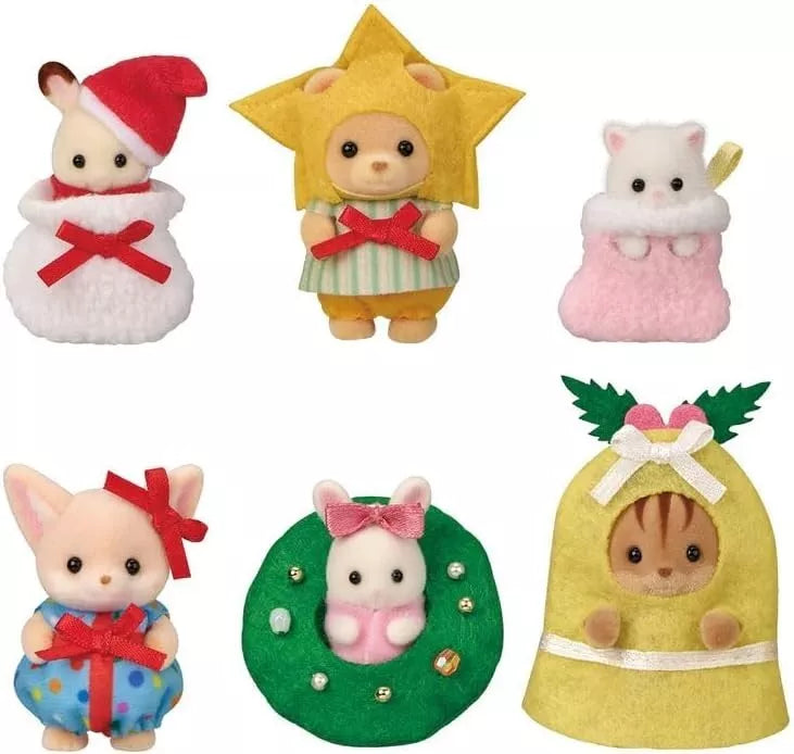 EPOCH Sylvanian Families Baby Happy Christmas Set JAPAN OFFICIAL