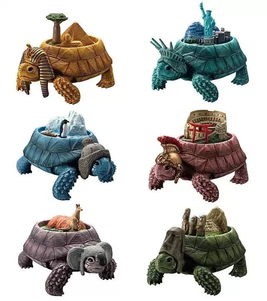 Takara Tomy Arts Continent Tortoise Komplettset Figur Kapselspielzeug JAPAN