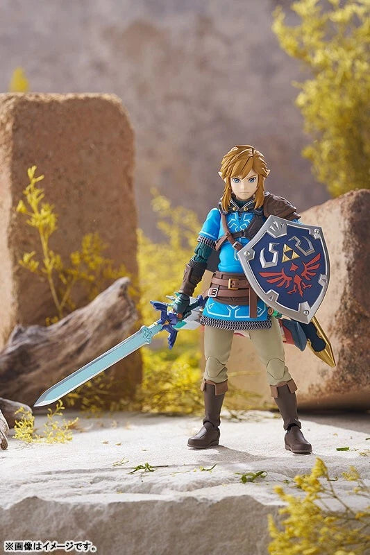 Figma A lenda de Zelda Lágrimas do reino Link Ação Figura Oficial do Japão