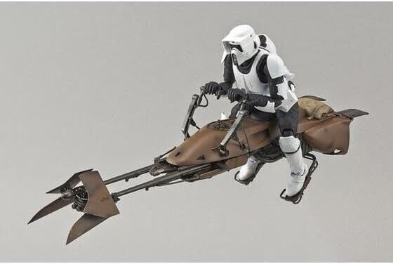 Bandai Star Wars Return of the Jedi Scout Trooper & Speedher Bike Model Kit Japan