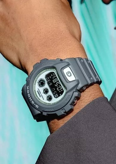 Série Casio G-Shock Hidden Glow DW-6900HD-8JF Digital Gray Men Regardez le Japon