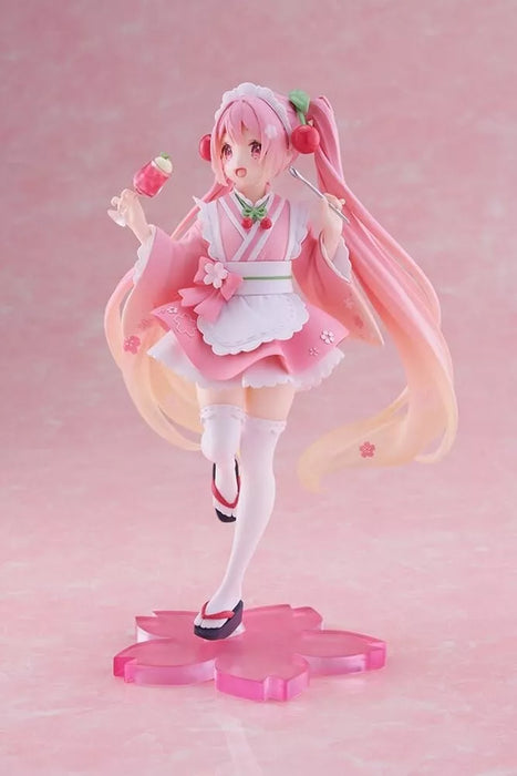 Taito Figura Coreul Hatsune miku Figura Sakura wafuu Kissa ver. Japão oficial