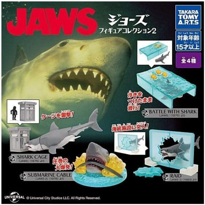 Takara Tomy JAWS Figure Collection 2 All 5 Types Set Capsule Toy Figure JAPAN
