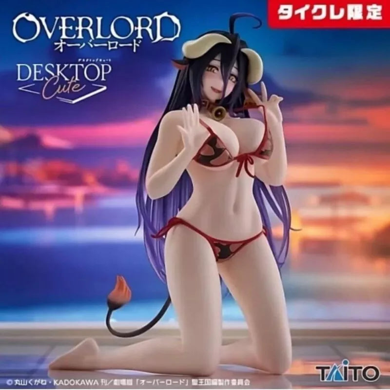 TAITO Desktop Cute Figure OVERLORD Albedo Cow Print Swimsuit Limited Ver JAPAN