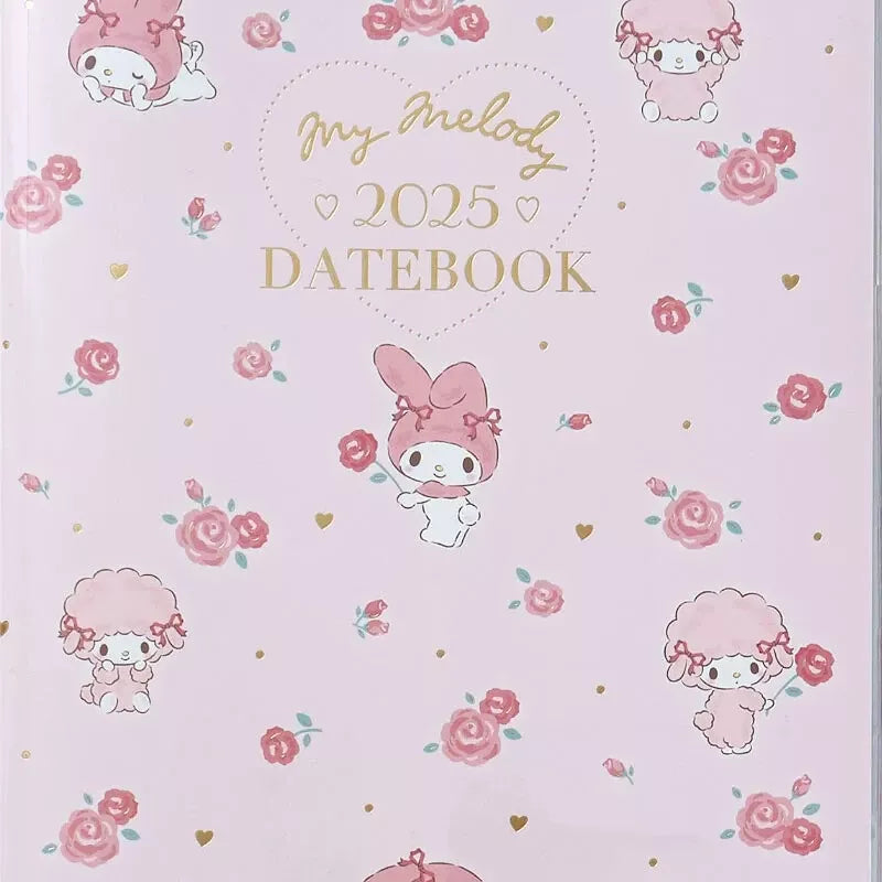 Sanrio My Melody A5 Datebook 2025 Agenda JAPÃO OFICIAL