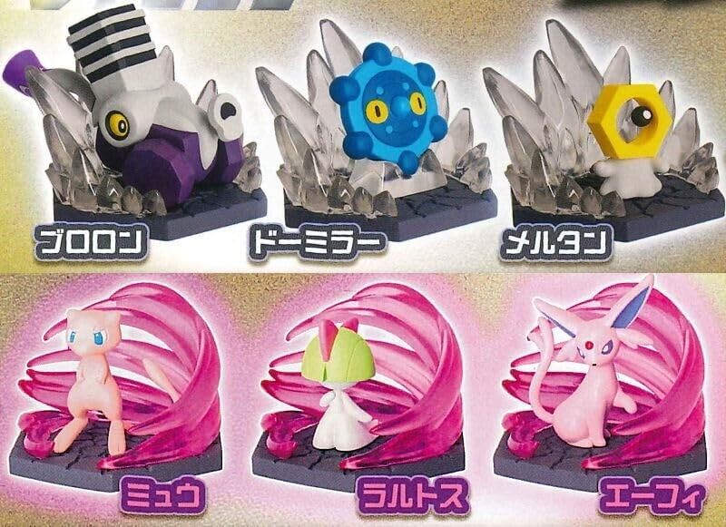 Pokemon Diorama Sammeln Sie Hagane & Esper Alle 4 Typen Figuren Kapselspielzeug Japan