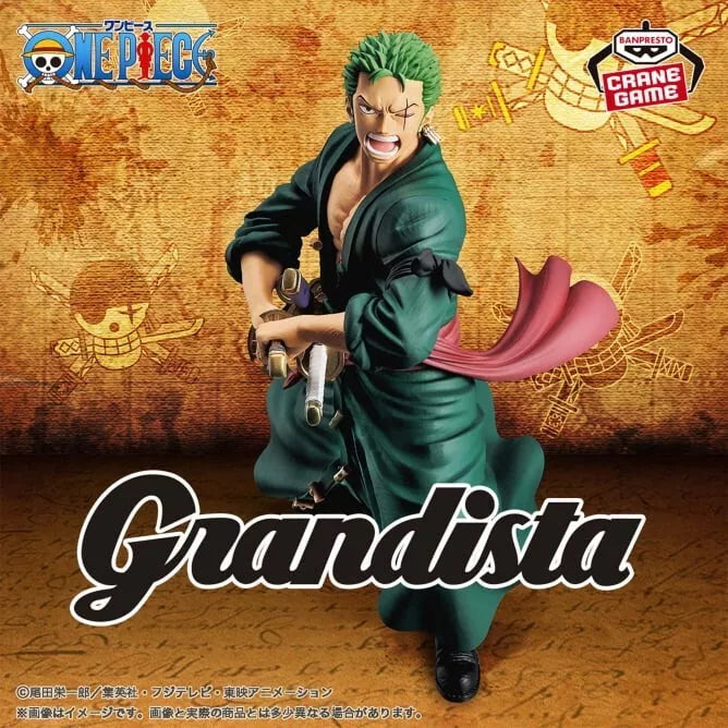 Banpresto Grandista One Piece Roronoa Zoro Figure JAPAN OFFICIAL