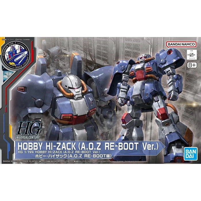 Bandai Hg Hobby Hi -Zack A.O.Z Re -Boot Ver. 1/144 Kit de modelo de Japón