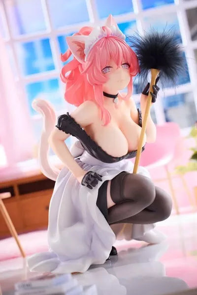 Cat's Thought Maid Cat Mochan 1/4 Figure JAPAN OFFICIAL