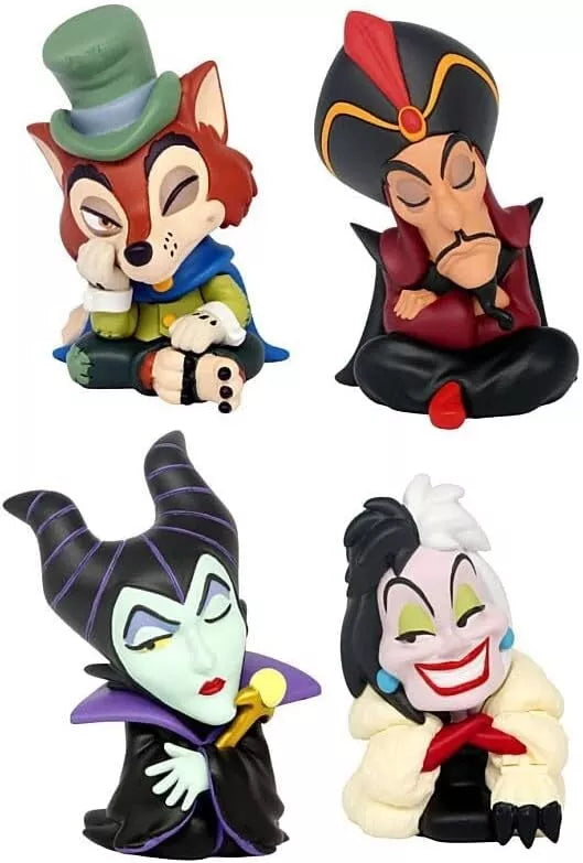 Disney -Bösewichte Katazun Abb. Teil 2 Alle 4 Typ -Set -Figuren Kapselspielzeug Japan