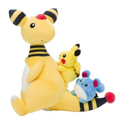 Pokemon Center Original Ampharos & Pikachu & Marill Plush Doll JAPAN OFFICIAL