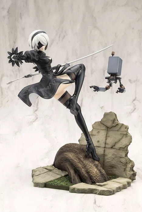 Kotobukiya Artfx J Nier: Automata Ver1.1A 2B 1/8 Figura Giappone Funzionario