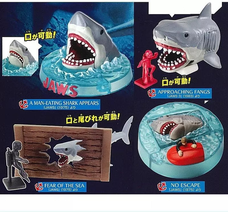 Takara Tomy Arts JAWS Figure Collection 3 Complete Set Capsule Toy Figure JAPAN