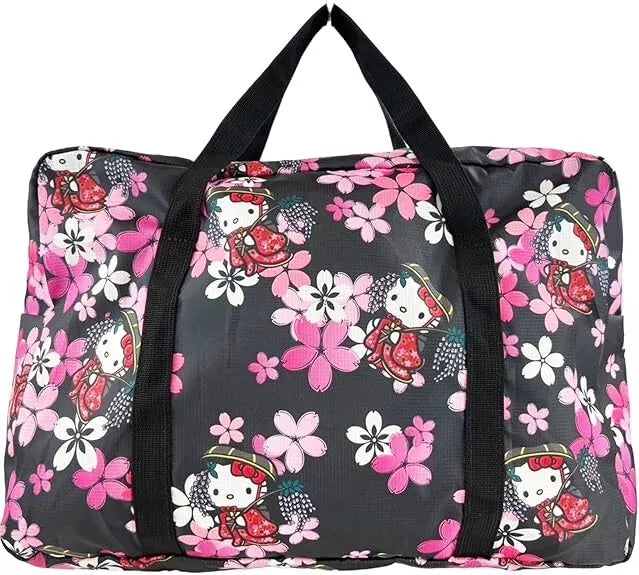 Sanrio Hello Kitty 50th Anniversary Maiko Folding Carryon Bag JAPAN OFFICIAL