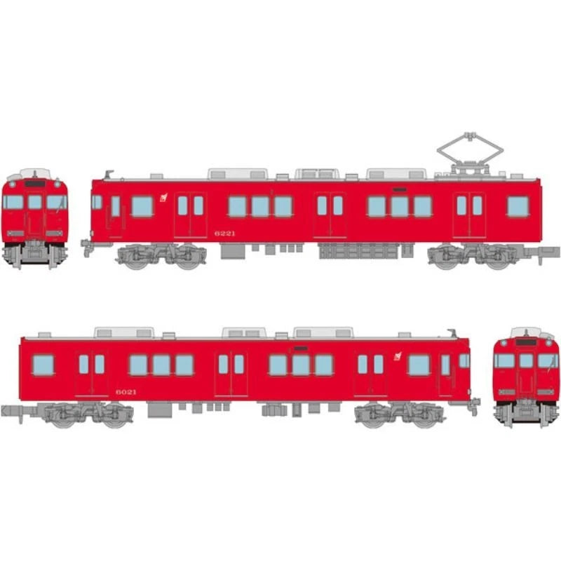 Tetsudou Collection Nagoya Railway 6000 Series 2Car Set JAPAN OFFICIAL