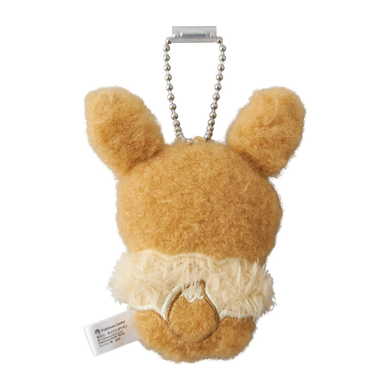 Pokemon Center Original Howahowa Tenohira Eevee Plush Keychain JAPAN OFFICIAL