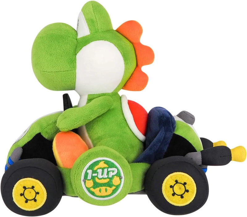 Sanei Boeki Super Mario Mario Kart World Yoshi MKW02 Plush Doll JAPAN