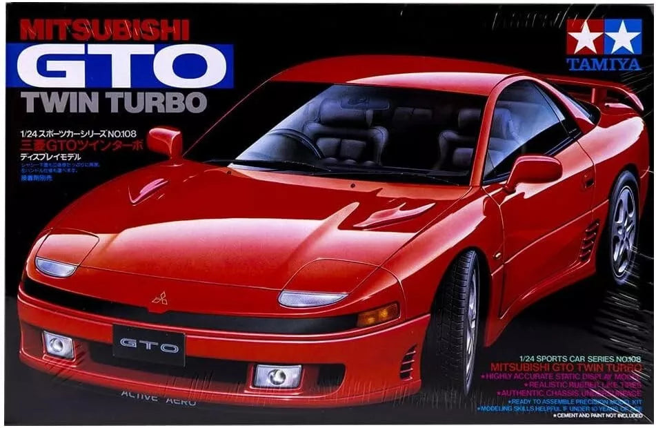 Tamiya 1/24 Sports Car Series No.108 Mitsubishi GTO twin turbo plastic JAPAN