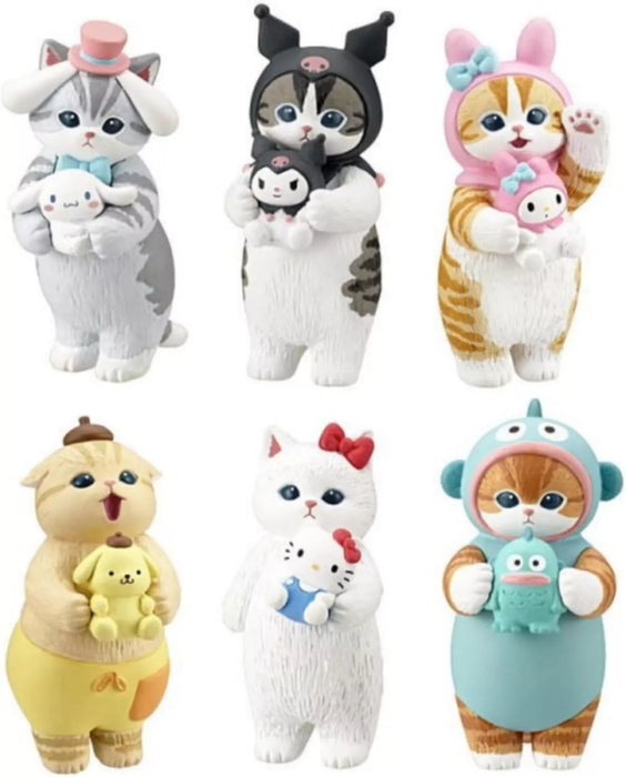 Mofusand x Sanrio Characters Narikiri Figure Complete Set Capsule Toy JAPAN