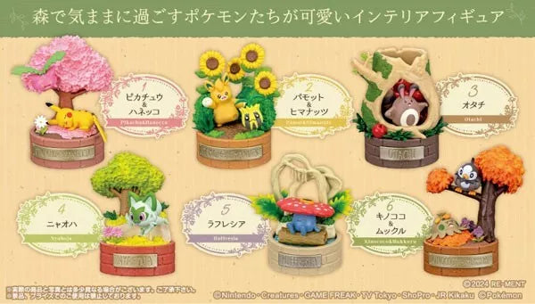 RE-MENT Pokemon A Little Tale of the Forest Figure All 6 Set JAPAN OFFICIAL