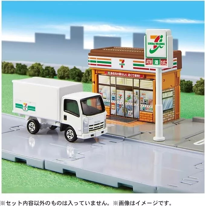 Takara Tomy Tomica Town siete once con Tomica Isuzu Elfo Japón Oficial