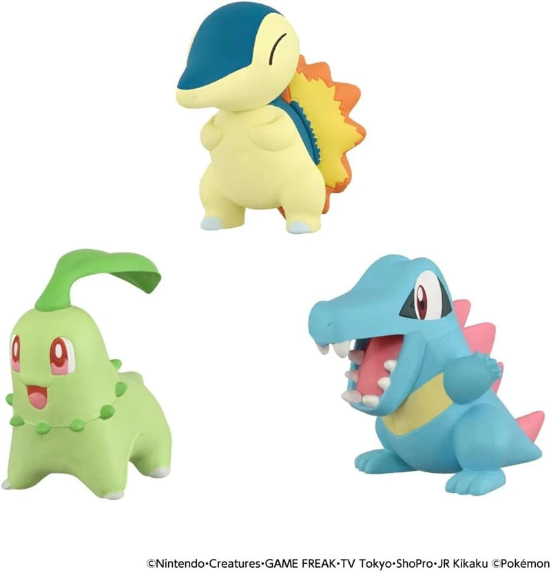 Pokemon Moncolle Pokemon 30th Anniversary Starter 3 Johto Region Figure Set