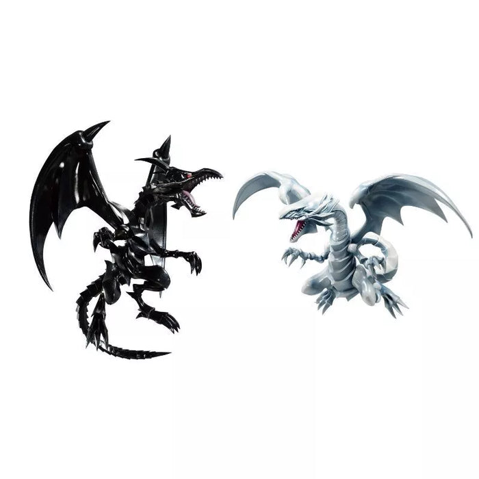 Yu-Gi-Oh Duel Monsters Blue Eyes White Dragon Red Eyes Black Dragon Figure 2 Set