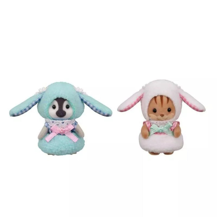 Epoch Sylvanian Families Baby Doll Pair Set Lop Ear JAPAN OFFICIAL