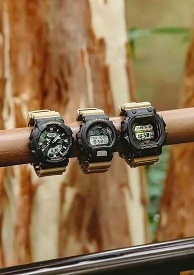 Casio G Shock Two Tone Utility Colors Series Solar Khaki Men Watch GX 56TU 1A5JF