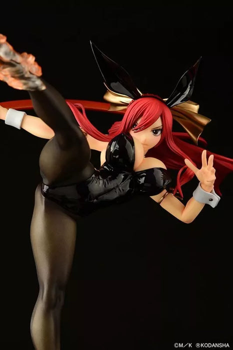 Fairy Tail Erza Scarlet High Kick ver. Black Bunny 1/6 Figure JAPAN OFFICIAL